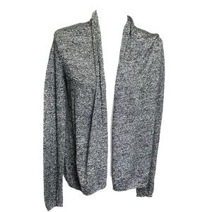 Express Open Front Cardigan Gray Long Sleeves